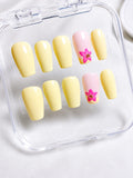 Lemon Blossom Press-on Nails