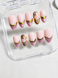 Rose Gold Luxe Cat-Eye Press-on Nails
